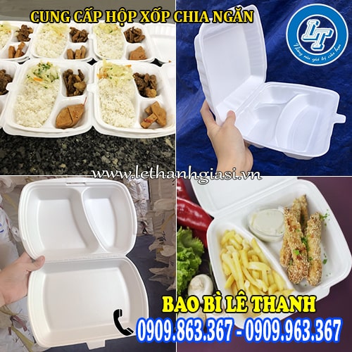 hộp xốp chia ngăn giá rẻ đựng thức ăn cung cấp hộp xốp chia ngăn giá rẻ đựng thức ăn