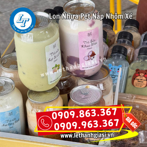 lon nhựa pet nắp nhôm xé dán nhãn quảng bá thương hiệu lon nhựa pet nắp nhôm xé dán nhãn quảng bá thương hiệu