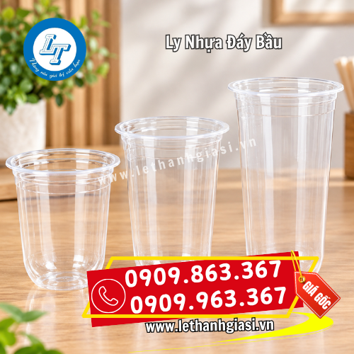 ly nhựa đáy bầu dung tích đa dạng ly nhựa đáy bầu dung tích đa dạng