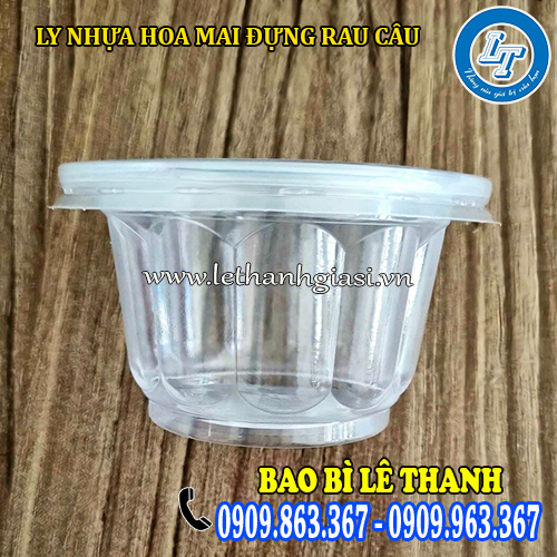 ly nhựa hoa mai có nắp đậy chắc chắn ly nhựa hoa mai có nắp đậy chắc chắn