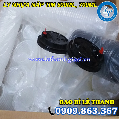 ly nhựa nắp tim 500ml 700ml giá rẻ ly nhựa nắp tim 500ml 700ml giá rẻ