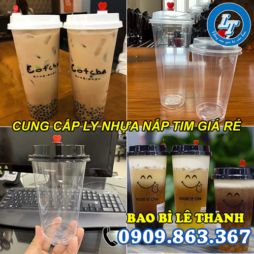 bán ly nhựa nắp tim đựng trà sữa sinh tố nước ép giá rẻ bán ly nhựa nắp tim đựng trà sữa sinh tố nước ép giá rẻ