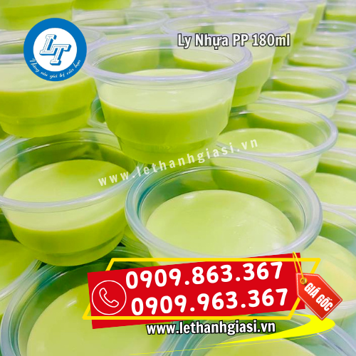 ly nhựa pp 180ml đựng rau câu pudding tàu hủ ly nhựa pp 180ml đựng rau câu pudding tàu hủ