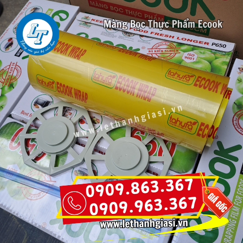 màng bọc thực phẩm ecook kèm dao cắt và hộp màng bọc thực phẩm ecook kèm dao cắt và hộp