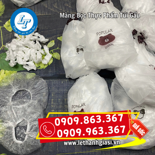 màng bọc thực phẩm túi gấu đóng gói 100 cái một túi màng bọc thực phẩm túi gấu đóng gói 100 cái một túi