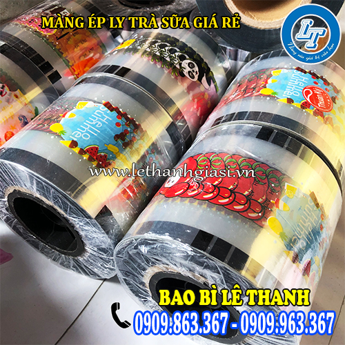 màng ép ly trà sữa in sẵn giá rẻ màng ép ly trà sữa in sẵn giá rẻ