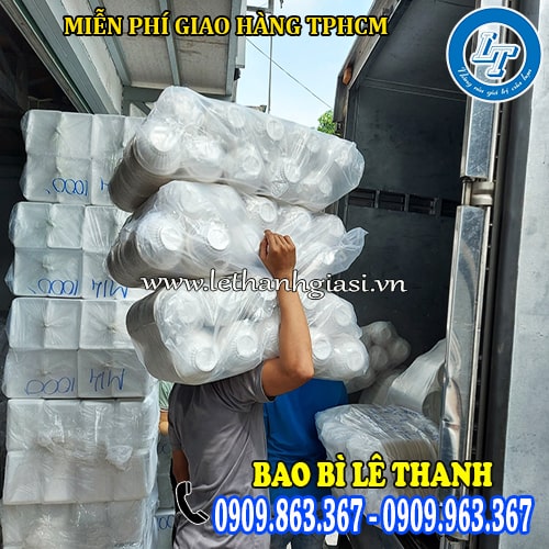 chính sách giao hàng tại lê thanh miễn phí giao hàng khi mua sỉ chén nhựa dùng 1 lần
