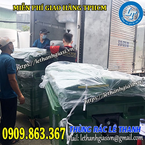 chính sách giao hàng tại lê thanh miễn ship tphcm khi mua thùng rác giá rẻ lê thanh