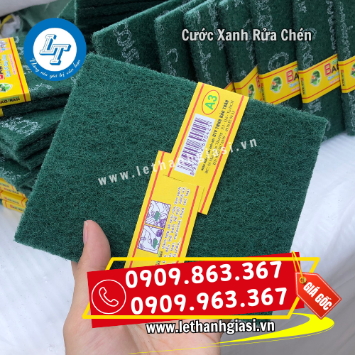 miếng cước xanh rửa chén vệ sinh nồi chảo tiện lợi miếng cước xanh rửa chén vệ sinh nồi chảo tiện lợi