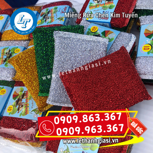 miếng rửa chén kim tuyến đủ màu sắc miếng rửa chén kim tuyến đủ màu sắc