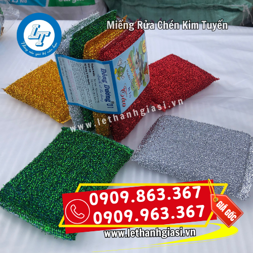 miếng rửa chén kim tuyến là mặt hàng dễ bán miếng rửa chén kim tuyến là mặt hàng dễ bán