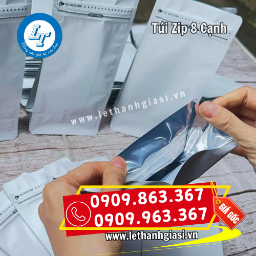 miệng túi zip 8 cạnh chắc chắn miệng túi zip 8 cạnh chắc chắn