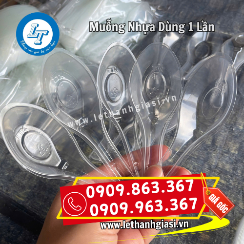 muỗng nhựa cán ngắn dùng 1 lần muỗng nhựa cán ngắn dùng 1 lần