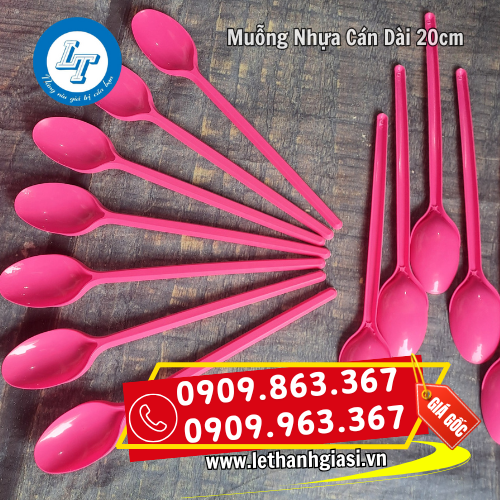 muỗng nhựa dài 20cm dùng cho ly nhựa dáng cao muỗng nhựa dài 20cm dùng cho ly nhựa dáng cao