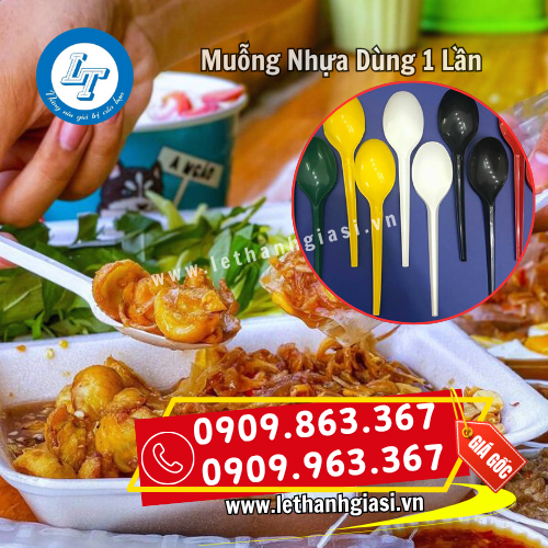 muỗng nhựa dùng 1 lần sử dụng tiện lợi muỗng nhựa dùng 1 lần sử dụng tiện lợi