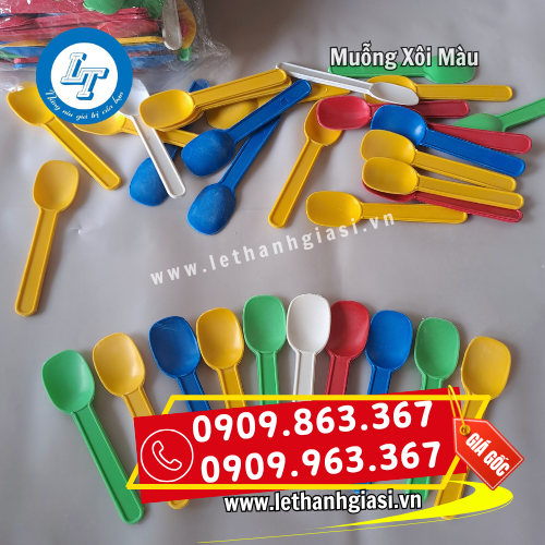 muỗng nhựa nhỏ dùng 1 lần đủ màu đẹp muỗng nhựa nhỏ dùng 1 lần đủ màu đẹp