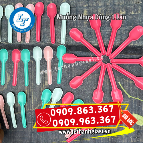 muỗng nhựa nhỏ dùng 1 lần màu đẹp muỗng nhựa nhỏ dùng 1 lần màu đẹp