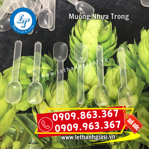 muỗng nhựa trong nhỏ 9cm dùng 1 lần muỗng nhựa trong nhỏ 9cm dùng 1 lần