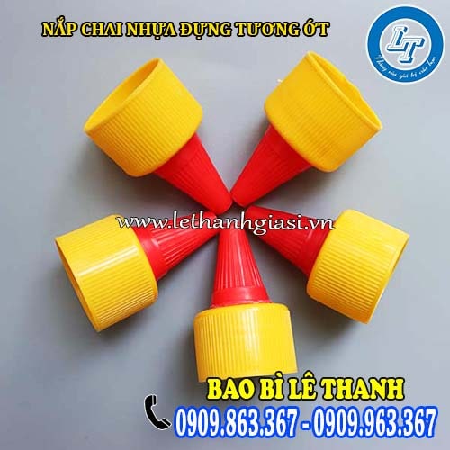 nắp chai nhựa đựng tương ớt dạng vặn nắp chai nhựa đựng tương ớt dạng vặn