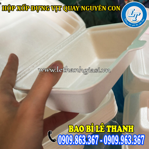 nắp gài hộp xốp đựng vịt quay nguyên con chắc chắn nắp gài hộp xốp đựng vịt quay nguyên con chắc chắn