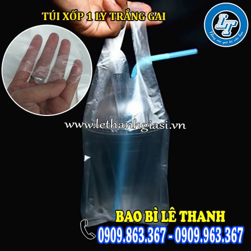 túi xốp 1 ly trắng gai giá rẻ đựng thức uống túi xốp 1 ly trắng gai giá rẻ đựng thức uống