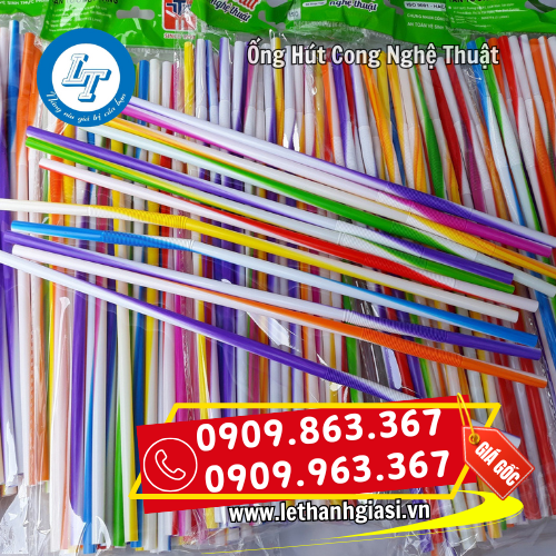 ống hút cong nghệ thuật nhiều màu ống hút cong nghệ thuật nhiều màu