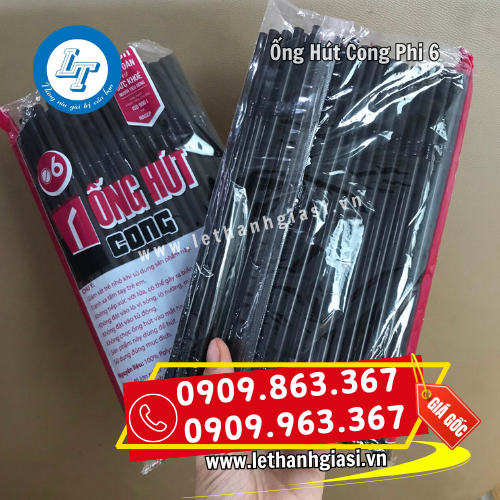 ống hút cong phi 6 đóng bịch tiện dụng ống hút cong phi 6 đóng bịch tiện dụng