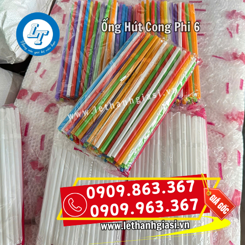 ống hút cong phi 6 giá sỉ đóng bịch ống hút cong phi 6 giá sỉ đóng bịch