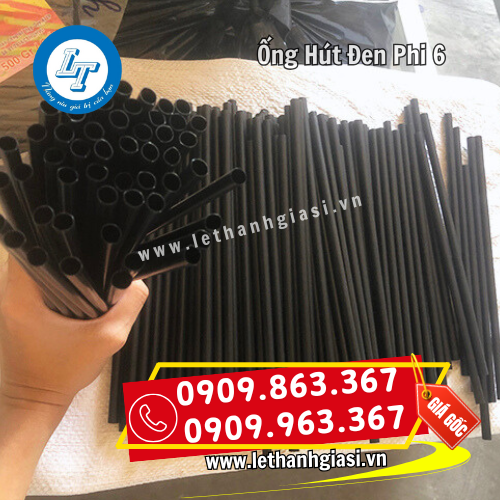 ống hút nhựa đen phi 6 giá sỉ rẻ dùng 1 lần ống hút nhựa đen phi 6 giá sỉ rẻ dùng 1 lần