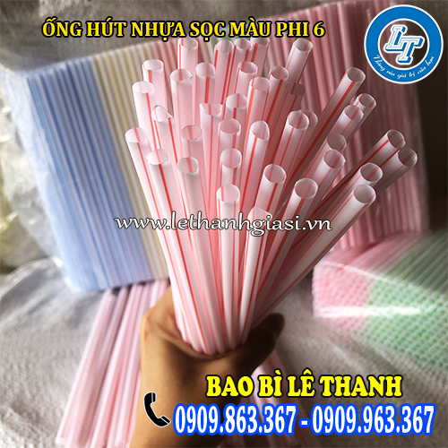 ống hút nhựa sọc màu phi 6 giá rẻ ống hút nhựa sọc màu phi 6 giá rẻ