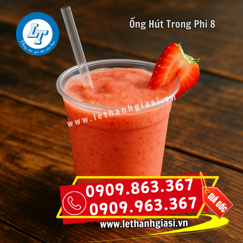 ống hút nhựa trong phi 8 uống sinh tố ống hút nhựa trong phi 8 uống sinh tố
