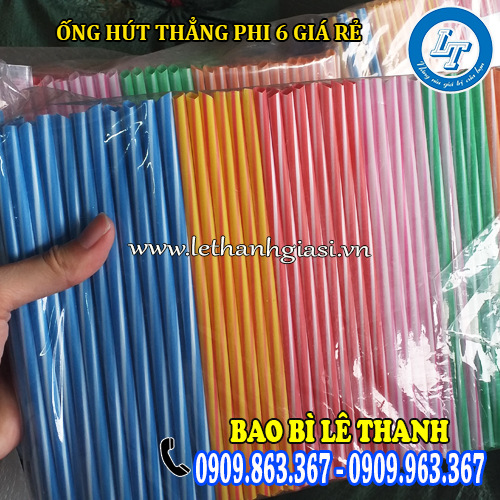 ống hút thẳng phi 6 nhiều màu giá rẻ đóng bịch ống hút thẳng phi 6 nhiều màu giá rẻ đóng bịch