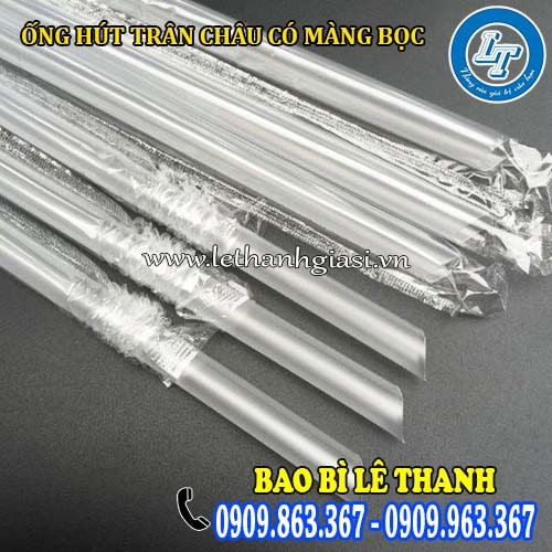 ống hút trân châu có màng bọc một đầu nhọn một đầu bằng ống hút trân châu có màng bọc một đầu nhọn một đầu bằng