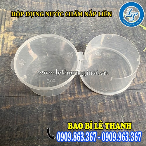 Sẵn số lượng hộp đựng nước chấm nắp liền giá rẻ Sẵn số lượng hộp đựng nước chấm nắp liền giá rẻ