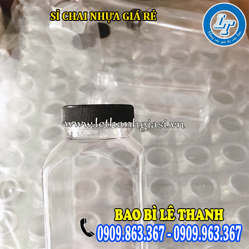 sỉ chai nhựa vuông miệng rộng giá rẻ sỉ chai nhựa vuông miệng rộng giá rẻ