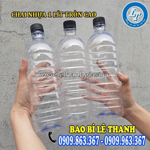 Sỉ số lượng chai nhựa 1 lít tròn cao tại TPHCM Sỉ số lượng chai nhựa 1 lít tròn cao tại TPHCM