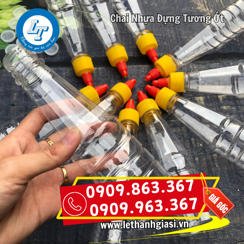 thân chai tương ớt bằng nhựa trong thân chai tương ớt bằng nhựa trong