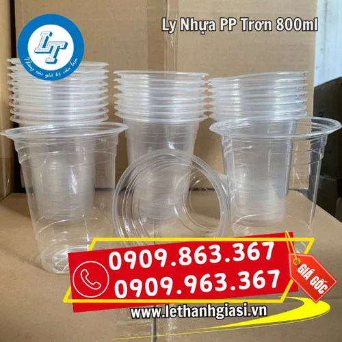 LY NHỰA PP TRƠN 800ML