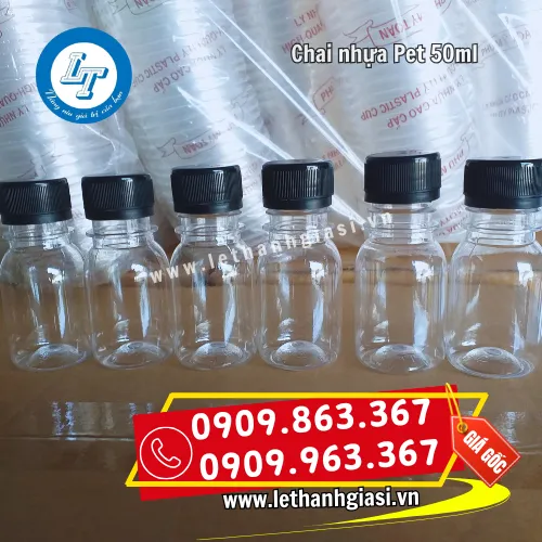 CHAI NHỰA PET 50ML