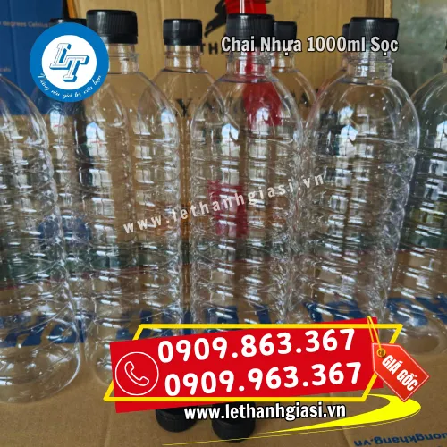 CHAI NHỰA 1000ML SỌC