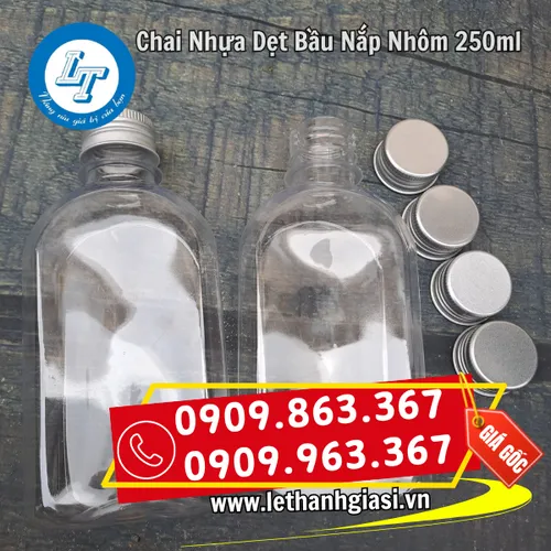 CHAI NHỰA 250ML DẸP VAI BẦU
