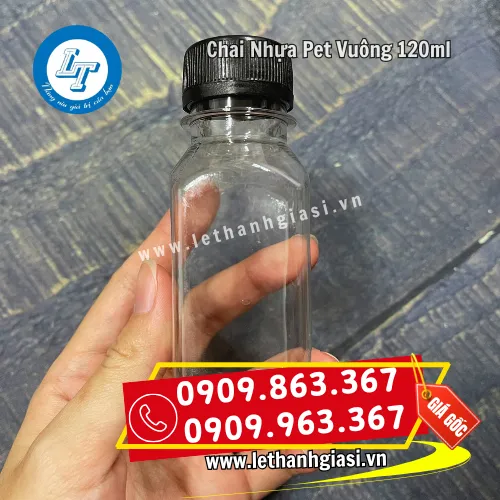 CHAI NHỰA VUÔNG NHỎ 120ML