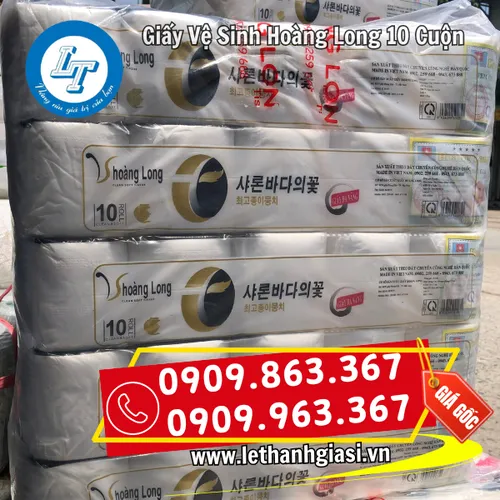 GIẤY VỆ SINH HOÀNG LONG 10 CUỘN