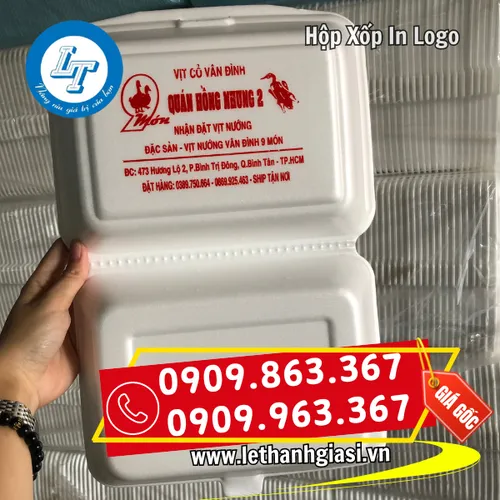 HỘP XỐP IN LOGO