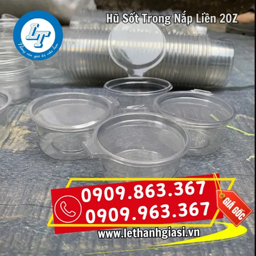 HŨ NHỰA ĐỰNG SỐT NẮP LIỀN 2OZ