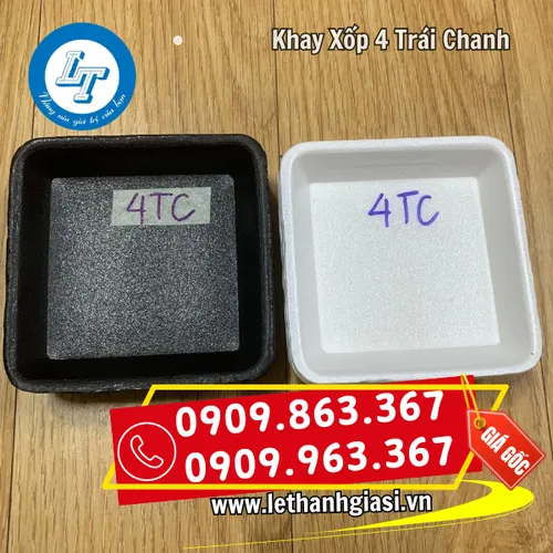 KHAY XỐP 4 TRÁI CHANH