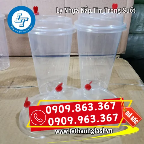 LY NHỰA NẮP TIM TRONG SUỐT