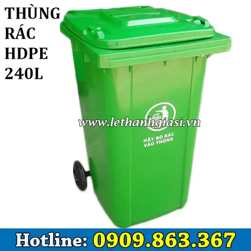 THÙNG RÁC HDPE 240L