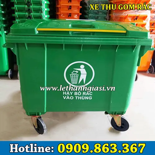 XE THU GOM RÁC ĐẨY TAY