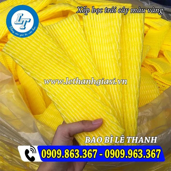 XỐP BỌC TRÁI CÂY MÀU VÀNG